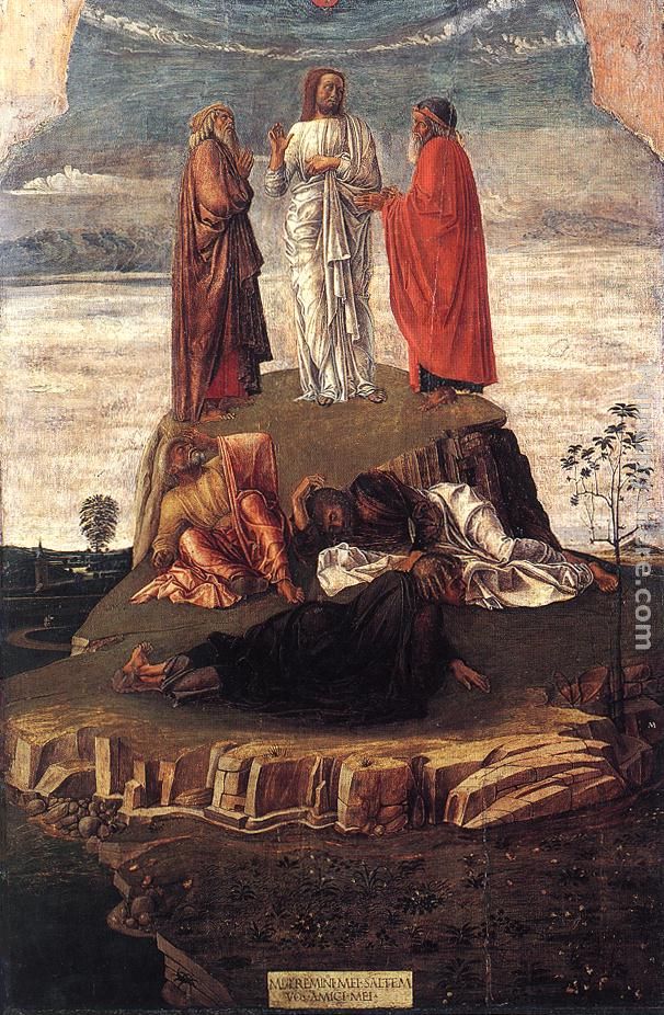Transfiguration of Christ painting - Giovanni Bellini Transfiguration of Christ art painting